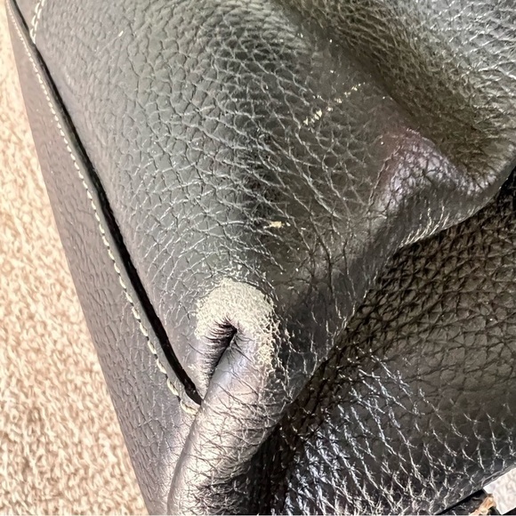 Dooney & Bourke black Pebble Grain Leather Chiara Shoulder HOBO Bag - Picture 5 of 10